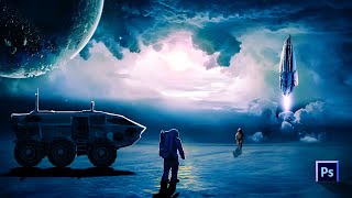 Mission Astronaut 2022 | Sci fi Photoshop Editing | SciFi Fantasy Speed Art