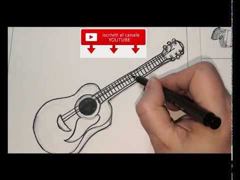 Come disegnare una chitarra Tutorial