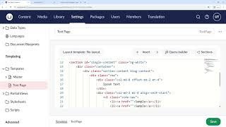 How to Create Master Templates in Umbraco (Fix RenderBody Error)