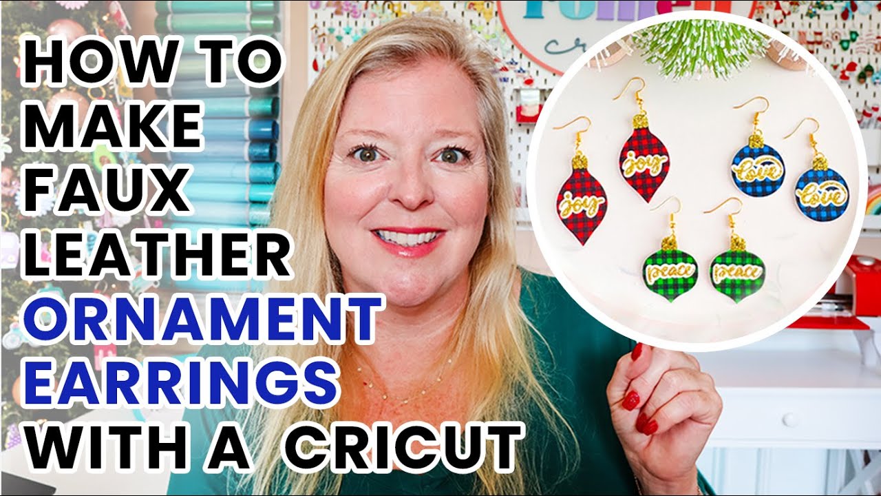 How to Make Faux Leather Earrings with Your Cricut - Sew Crafty Me