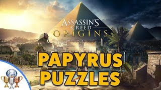 Assassin's Creed Origins PAPYRUS PUZZLES - All Papyrus Mystery Puzzle and Solutions Walkthrough screenshot 5