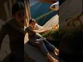 She Almost Falls Off a Cliff 😱 Rescue by Eagle 🦅 #shorts #cliff #dangerous