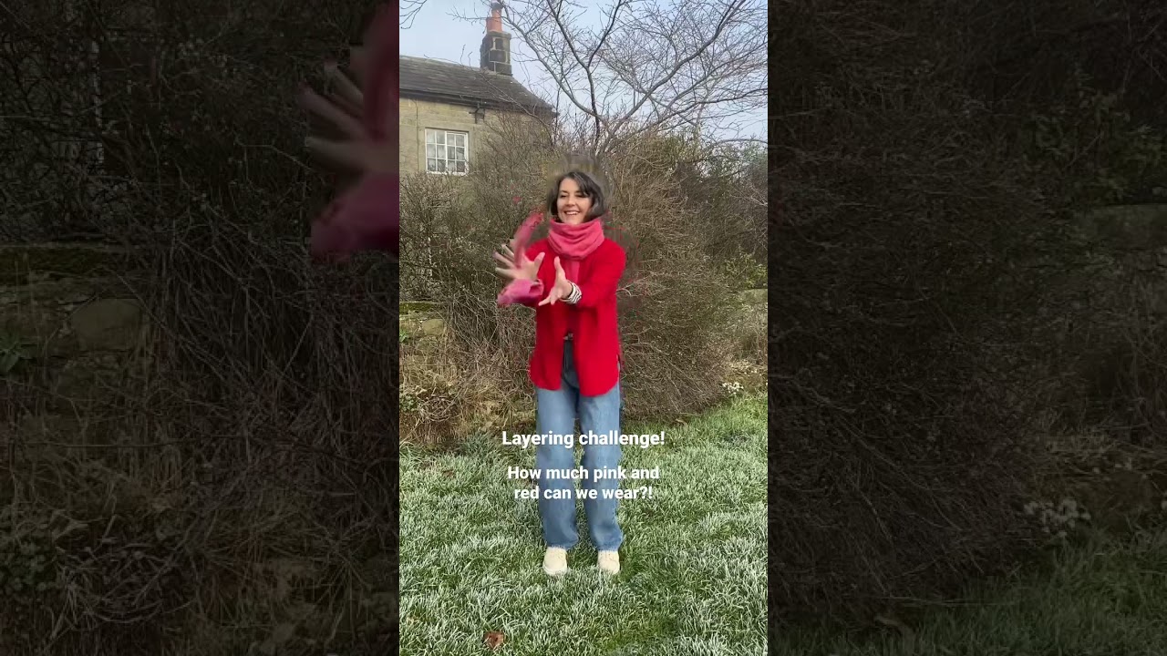 How much red and pink cashmere can we wear?! 