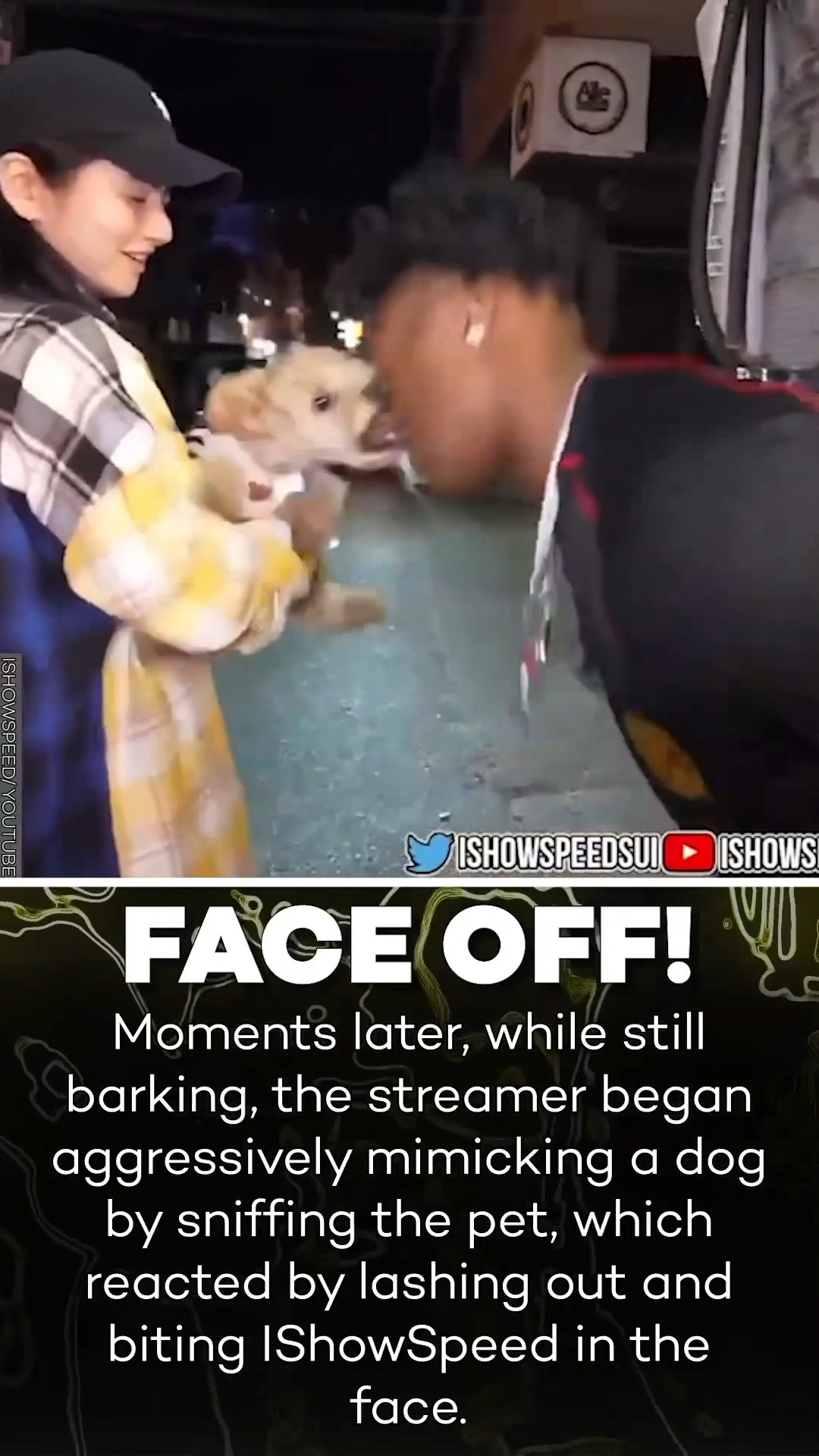 iShowSpeed Gets Bit By A Dog During Stream in South Korea!