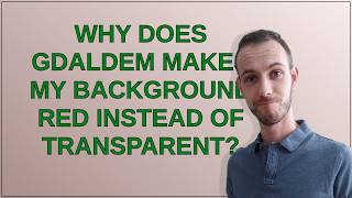 Gis: Why does gdaldem makes my background red instead of transparent?