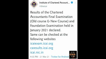 CA JANUARY 2021 RESULTS