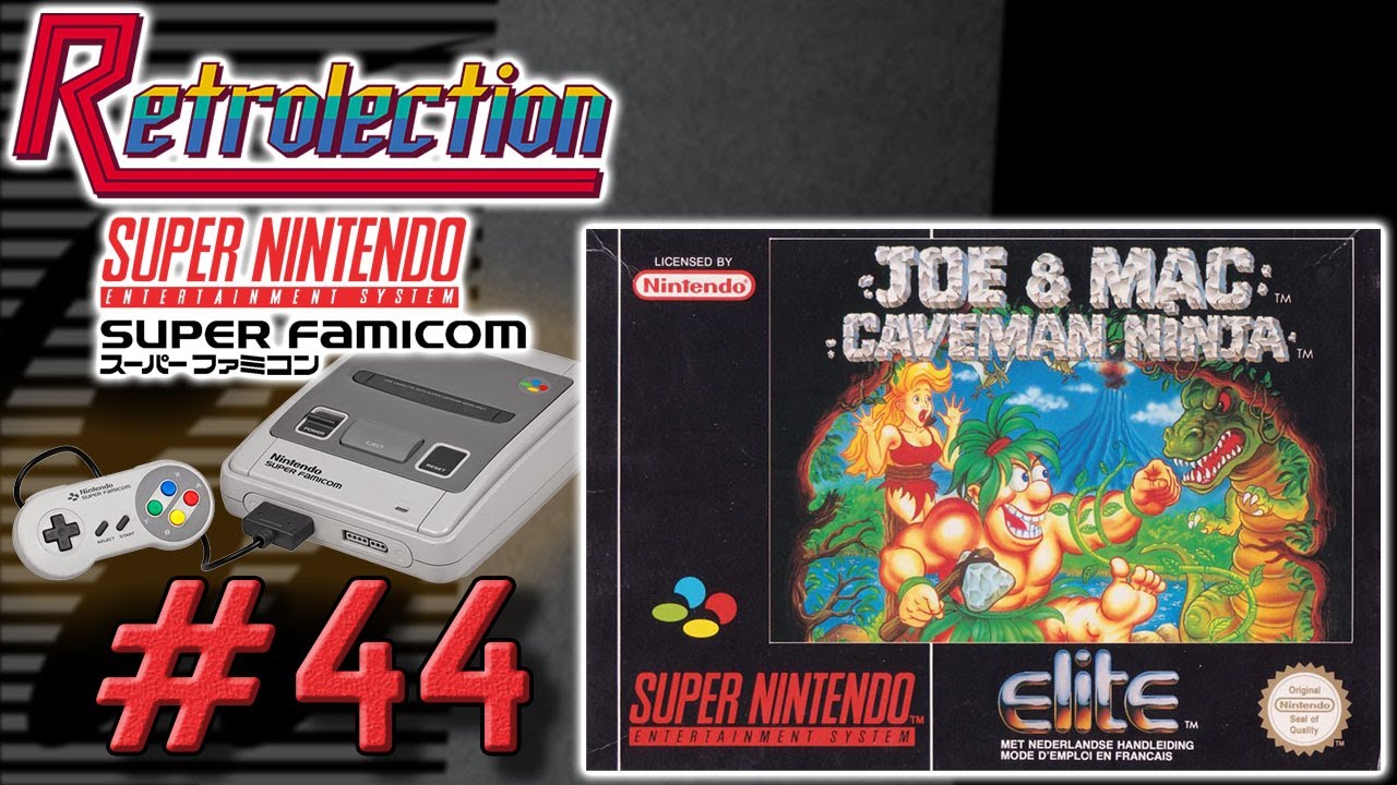 Nintendo　snes joe&mac 北米版　スーパーファミコン Retrolection Super Nintendo #44 - Joe & Mac Caveman Ninja (1P GAME