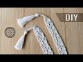 DIY MACRAME BOOKMARK 🔖 FLOWER PATTERN TUTORIAL