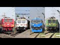 [5 in 1] Back to Back 130 kmph Speed Upgraded Trains on Delhi-Kanpur Stretch +Alstom WAG 12 Spotting