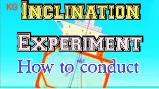 How to conduct inclination experiment on board ship