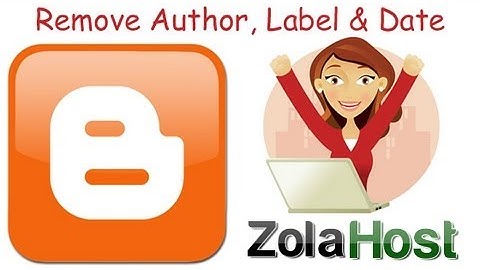 Remove Author Label Date From Blogger Post Page