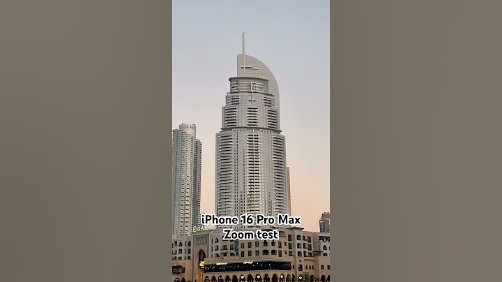 iPhone 16 Pro Max zoom test