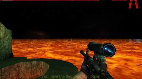 Fastest Lava Giant Level Game Play @ 3:53 Capture The Flag Unreal Tournament 99