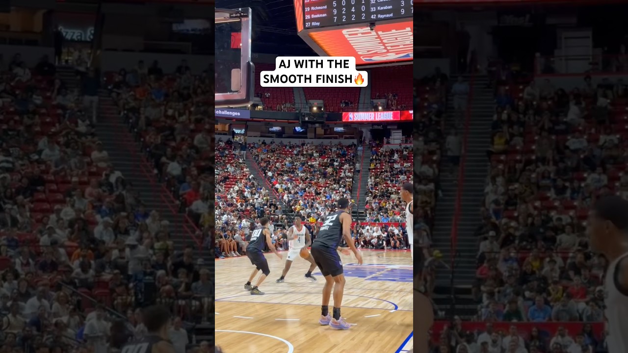 AJ Dybantsa gets the shot to fall in the paint