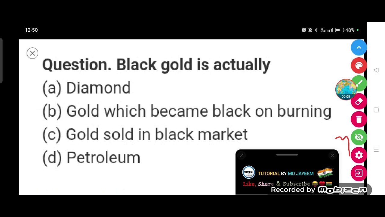 Black gold is actually :--