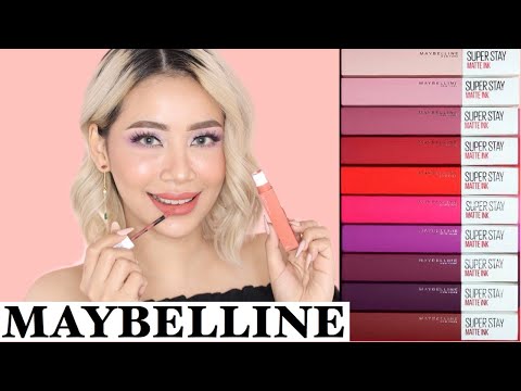 HI DARLINGS !!! I FILMED A SWATCH TEST FOR YOU GUYS !! YAY Products mentioned : MAYBELLINE SUPERSTAY. 