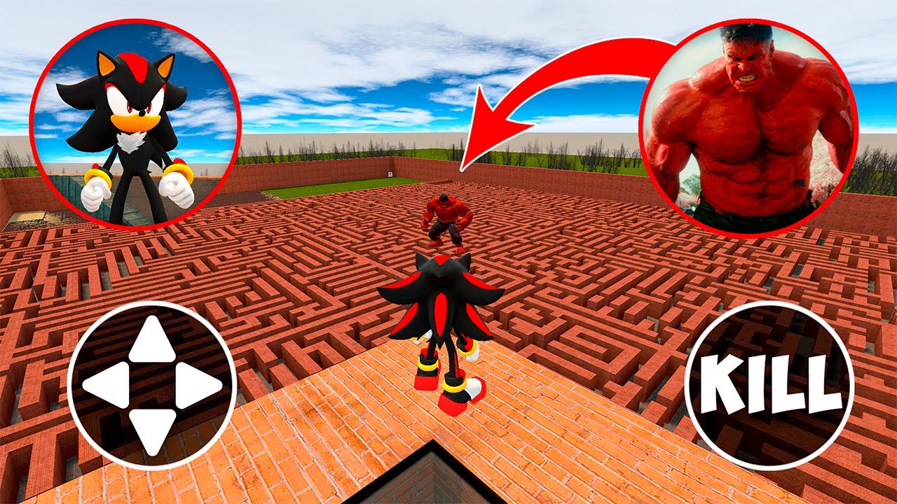 Shadow vs Red Hulk – Ultimate Power Fight in Garry’s Mod!