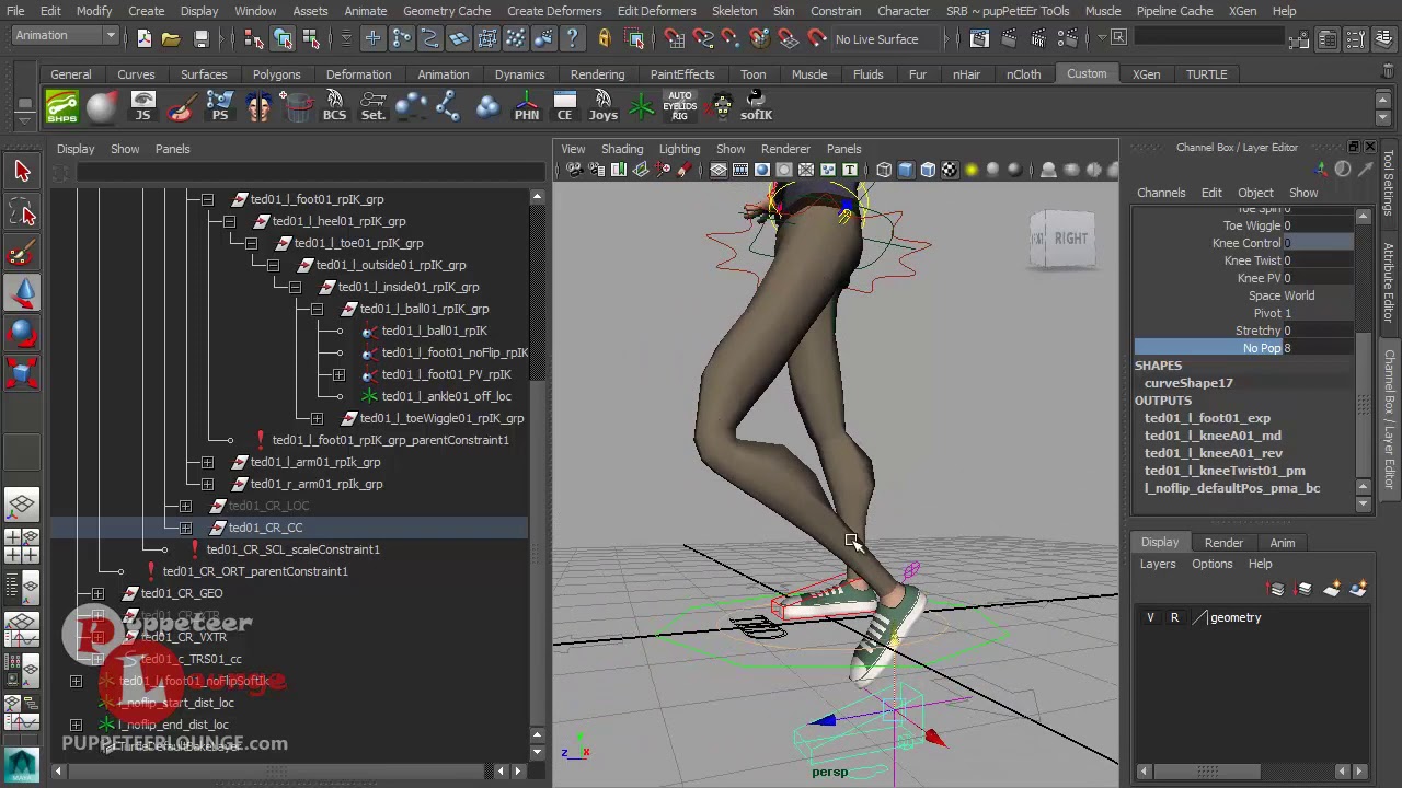 Upgrading a Character Rig with Soft IK feature | Character Rigging Tips ...