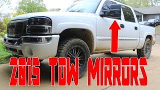2015 Tow mirrors on my 2005 GMC Sierra 2005 Gmc 2500hd Tow Mirrors