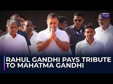 Watch: Rahul Gandhi, Mallikarjun Kharge Visit Rajghat To Honour Mahatma Gandhi