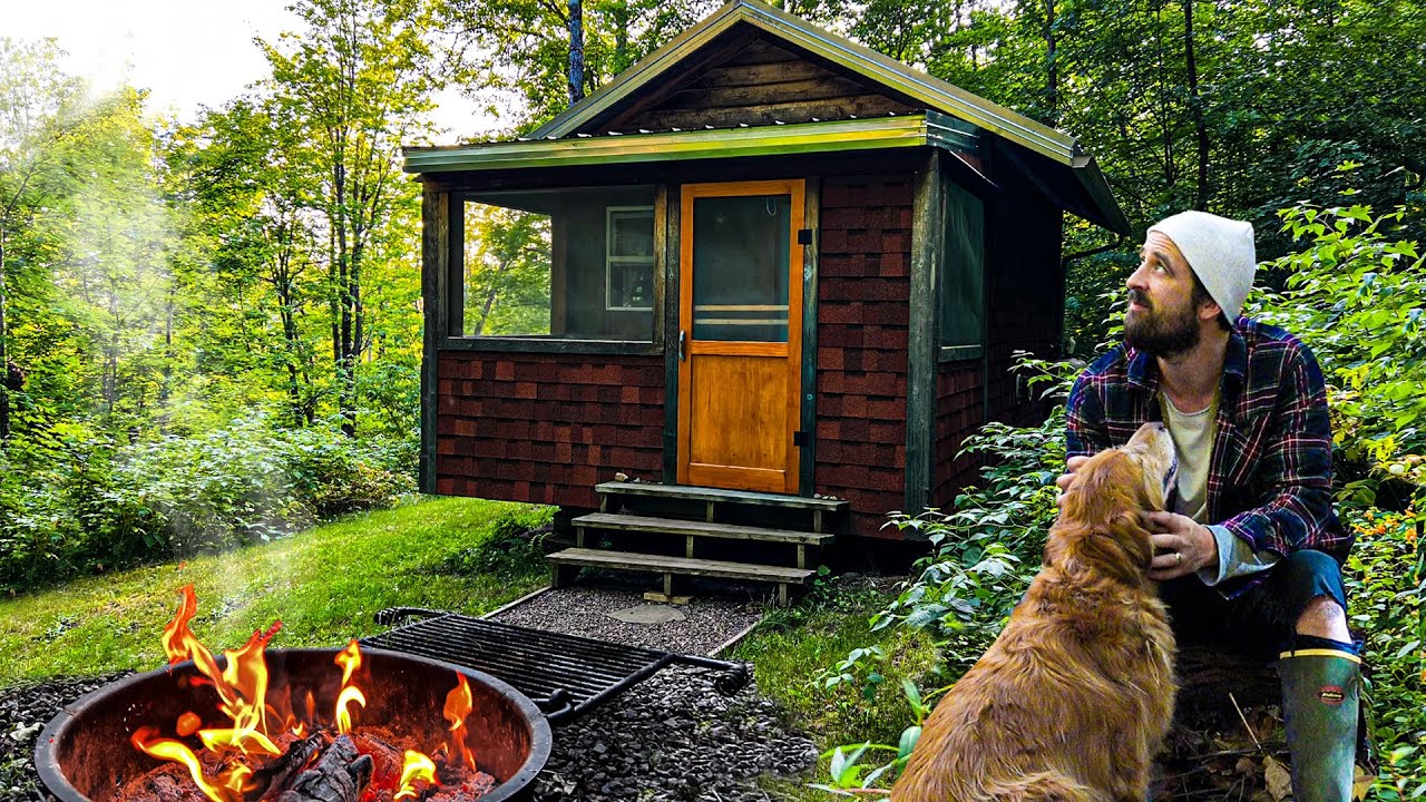 Нашли редкую хижину вдали от цивилизации на озере Верхнее! Кемпинг в дикой природе