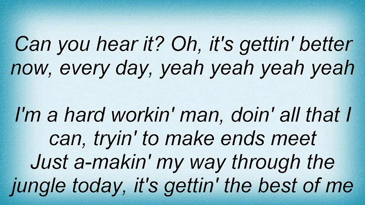 Tesla - Gettin' Better Lyrics