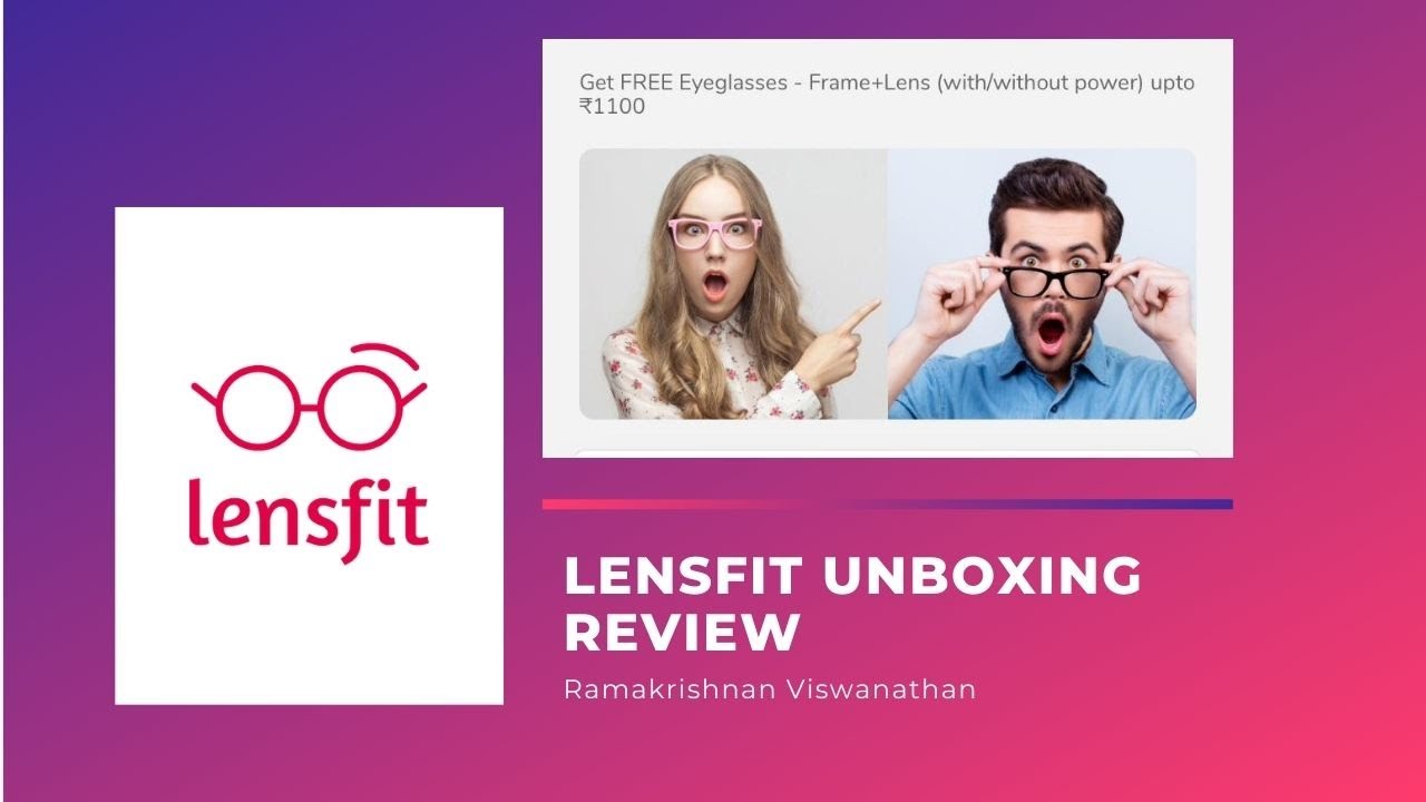 Lensfit Glasses Frames Eyeglasses Contact Lens Specs Frame Online Unboxing And Review Youtube