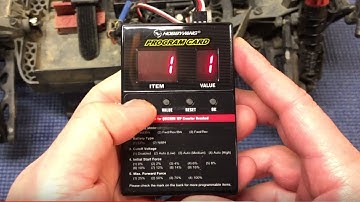 Arrma Program Card - BLX100 ESC