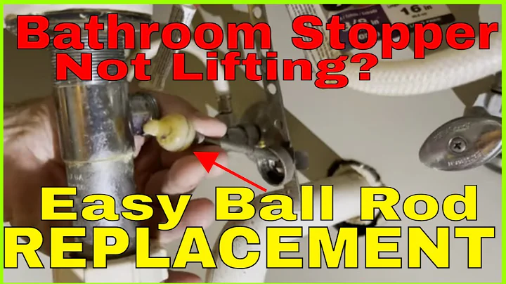 Bathroom sink stopper repair / ball rod adjustments