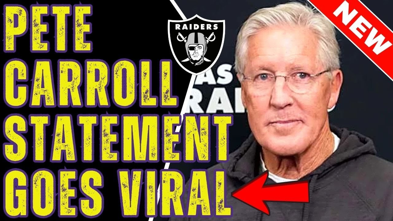💥😱 OMG! CARROLL’S UNEXPECTED STATEMENT AFTER CUTTING A PLAYER TO DEFLECT QB HEAT STUNS FANS! RAIDERS