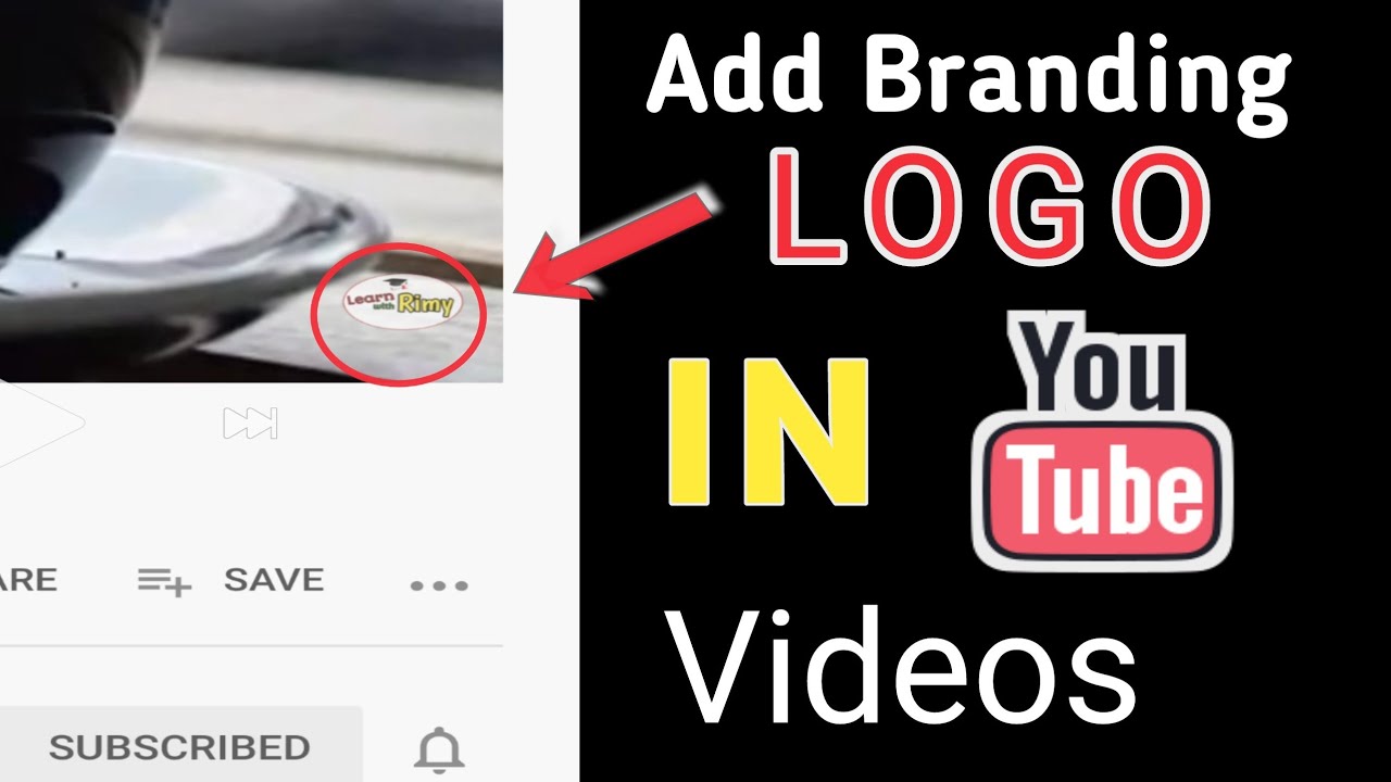 How to add branding logo in youtube videos | add watermark in videos ...