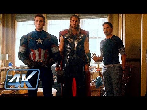 Hawkeye Presenta a su Familia | Vengadores: La Era De Ultron |(4K-HD)