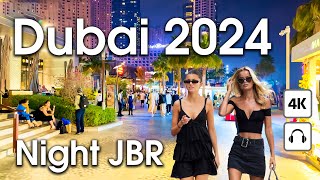 Dubai 🇦🇪 Night JBR [ 4K ] Walking Tour