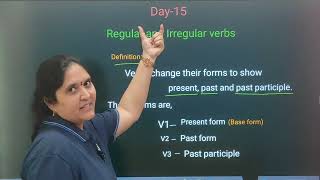 DAY-15 | Regular and Irregular Verbs | Spoken English in 30 days for beginners | VEDA | DVM