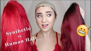 Human Hair Wig vs Synthetic Wig Review (My First Time Wearing A Human Hair Wig)