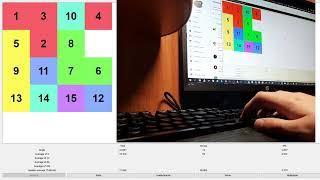 random bad 15 puzzle 57.8 ao12 FMC with handcam