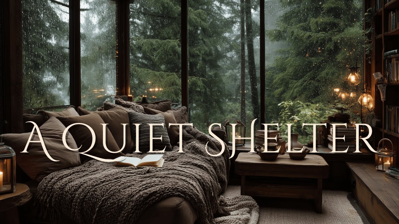 A Quiet Shelter | Calm Ambient Music with Gentle Rain Sounds