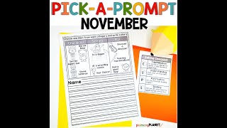 November Writing Prompts for Fun!