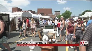 Crowds take in Artisphere in downtown Greenville