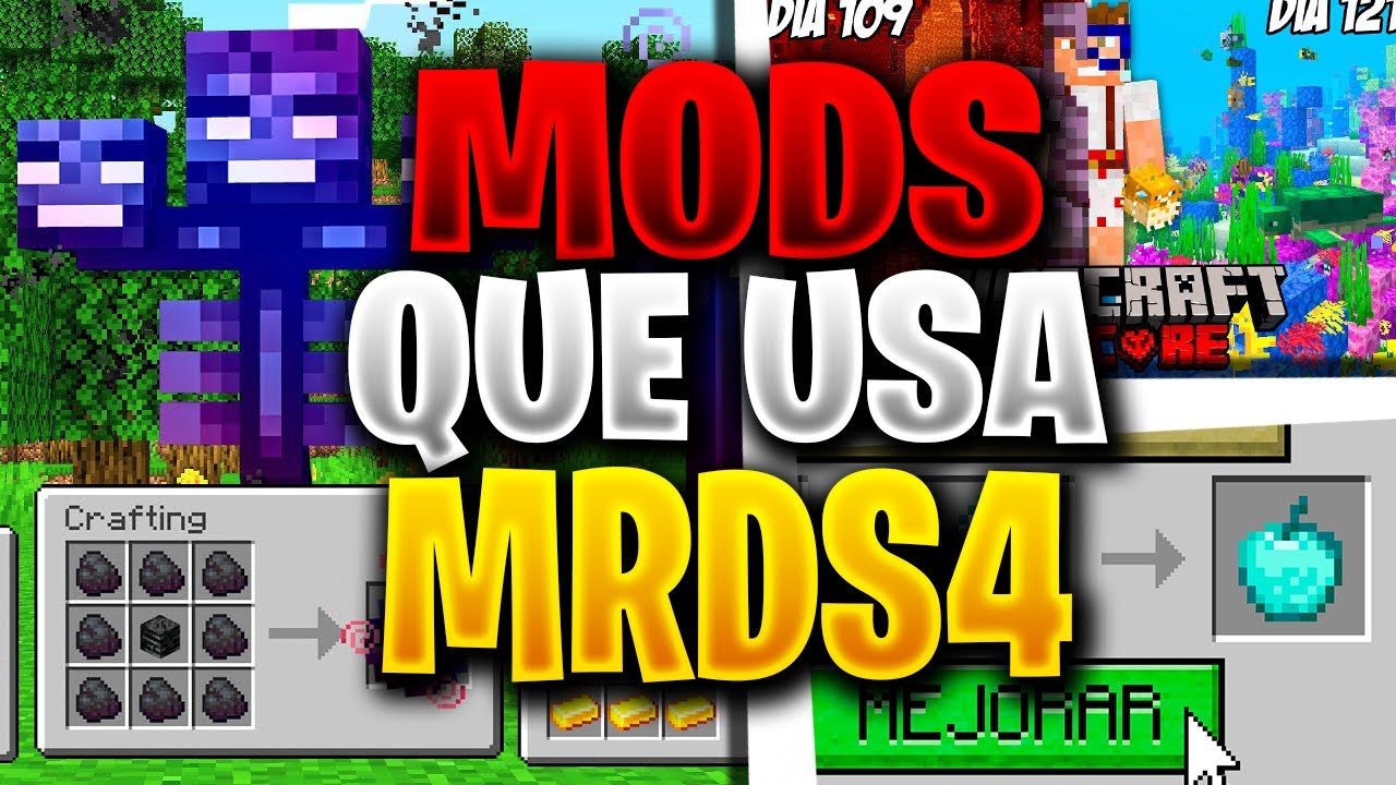 💜 MODS QUE USA MRDS4 💜 Minecraft PE 1.17 PACK de ADDONS para