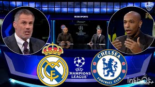 Real Madrid vs Chelsea 2-3 (5-4) Jamie Carragher & Thierry Henry analyse Modric assist,Benzema Goal