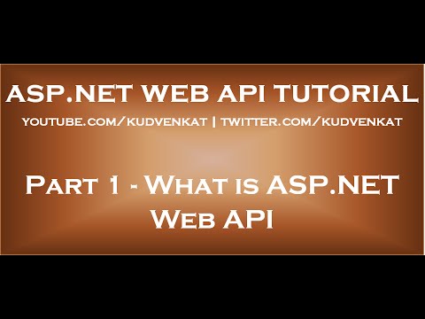 What is ASP NET Web API