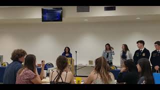 FFA Banquet 4/28/24  Officer recognition - Luke (Treasurer