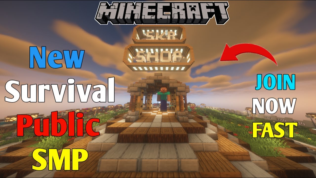 NEW SKR S3 PUBLIC SURVIVAL SMP FOR MINECRAFT || PE + JAVA || JOIN NOW ...