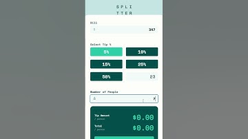 Créez votre propre calculatrice de pourboire avec HTML et CSS |  20k like = tuto