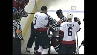Gino Odjick vs Zdeno Chara - Oct 4, 2001