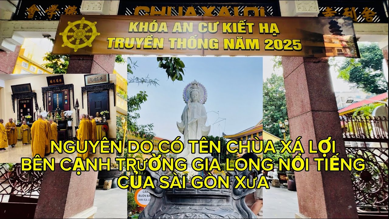 Chùa Xá Lợi Nổi Tiếng Sài Gòn Xưa Với 3 Ngôi Tam Bảo Có kiến Trúc Hiện Đại Từ Năm 1956.