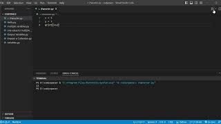 Python Output Variables "+" operator Tutorial