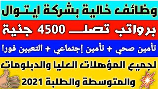 وظائف خالية لجميع المؤهلات بشركة ايتوال برواتب تصل 4500 جنيه التفاصيل كاملة والتقديم من هنا 🌙