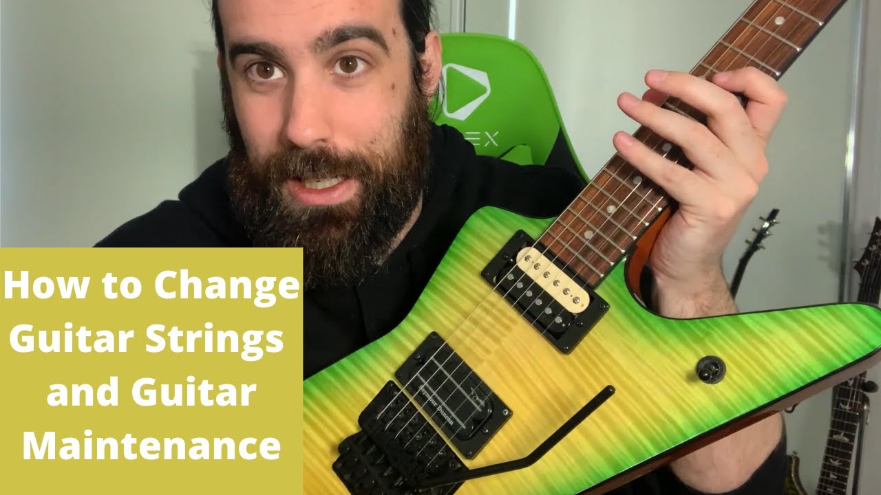 How to Change Guitar Strings [Walkthrough], Guitar Maintenance and ...